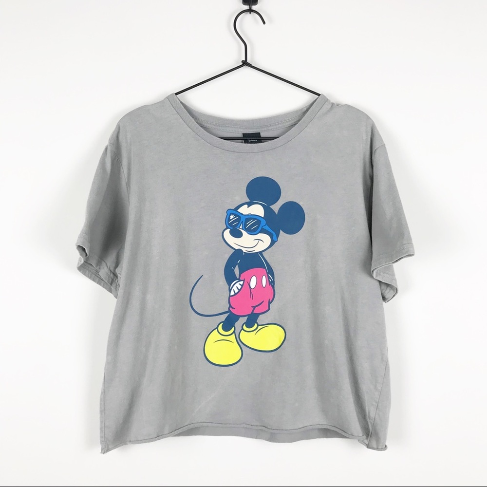 DISNEY Mickey Mouse Graphic Crop Tee